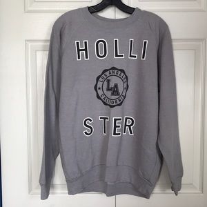 Hollister Oversized Logo Crewneck Sweatshirt S